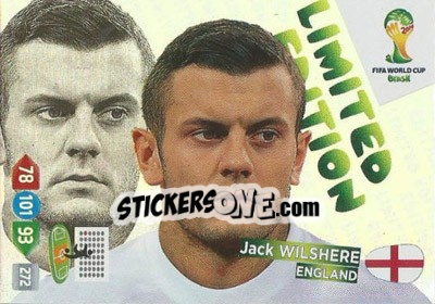 Sticker Jack Wilshere - FIFA World Cup Brazil 2014. Adrenalyn XL - Panini
