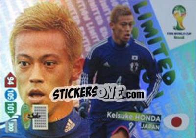Sticker Keisuke Honda - FIFA World Cup Brazil 2014. Adrenalyn XL - Panini