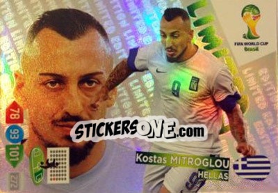 Cromo Kostas Mitroglou - FIFA World Cup Brazil 2014. Adrenalyn XL - Panini