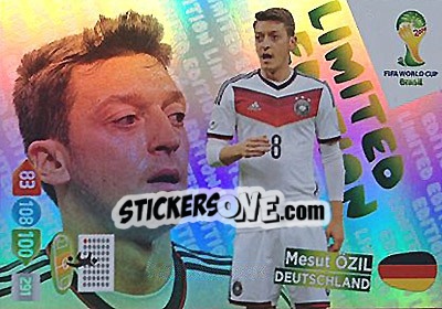 Cromo Mesut Özil - FIFA World Cup Brazil 2014. Adrenalyn XL - Panini