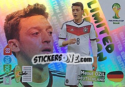 Sticker Mesut Özil - FIFA World Cup Brazil 2014. Adrenalyn XL n. LE-MO - Panini