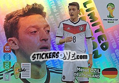 Sticker Mesut Özil - FIFA World Cup Brazil 2014. Adrenalyn XL - Panini