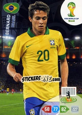 Figurina Bernard - FIFA World Cup Brazil 2014. Adrenalyn XL - Panini