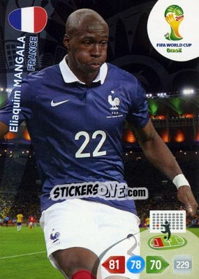 Cromo Eliaquim Mangala - FIFA World Cup Brazil 2014. Adrenalyn XL - Panini