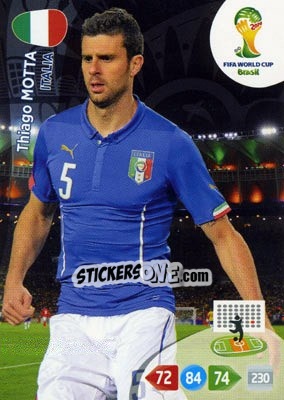 Cromo Thiago Motta - FIFA World Cup Brazil 2014. Adrenalyn XL - Panini