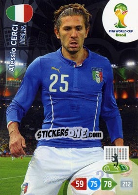 Cromo Alessio Cerci - FIFA World Cup Brazil 2014. Adrenalyn XL - Panini