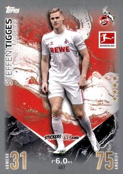 Sticker Steffen Tigges - German Fussball Bundesliga 2023-2024. Match Attax Extra
 n. 487 - Topps