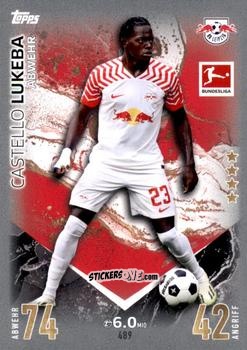 Figurina Castello Lukeba - German Fussball Bundesliga 2023-2024. Match Attax Extra
 n. 489 - Topps