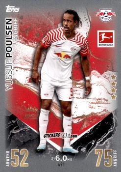 Cromo Yussuf Poulsen - German Fussball Bundesliga 2023-2024. Match Attax Extra
 n. 491 - Topps