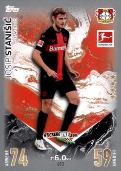 Cromo Josip Stanisic - German Fussball Bundesliga 2023-2024. Match Attax Extra
 n. 493 - Topps