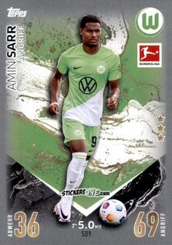 Sticker Amin Sarr - German Fussball Bundesliga 2023-2024. Match Attax Extra
 n. 509 - Topps