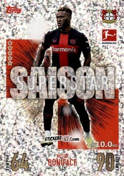 Cromo Victor Boniface - German Fussball Bundesliga 2023-2024. Match Attax Extra
 n. 540 - Topps