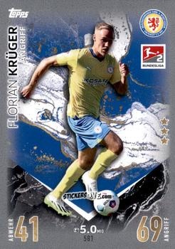 Cromo Florian Krüger - German Fussball Bundesliga 2023-2024. Match Attax Extra
 n. 581 - Topps