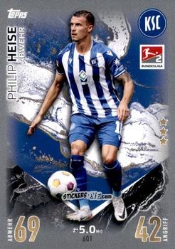 Sticker Philip Heise - German Fussball Bundesliga 2023-2024. Match Attax Extra
 n. 601 - Topps