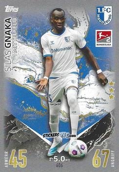 Sticker Silas Gnaka - German Fussball Bundesliga 2023-2024. Match Attax Extra
 n. 606 - Topps