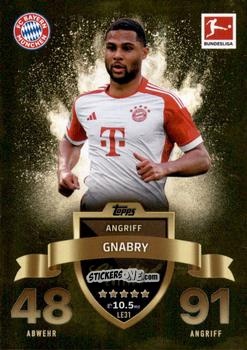 Cromo Serge Gnabry - German Fussball Bundesliga 2023-2024. Match Attax Extra
 n. LE31 - Topps