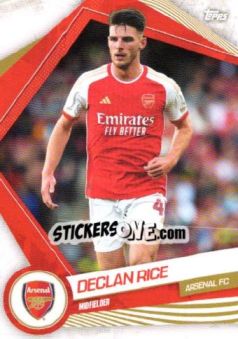 Sticker DECLAN RICE - Arsenal Team Set 2023-2024 - Topps