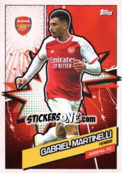 Sticker GABRIEL MARTINELLI - Arsenal Team Set 2023-2024 - Topps