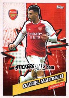 Cromo GABRIEL MARTINELLI - Arsenal Team Set 2023-2024 - Topps