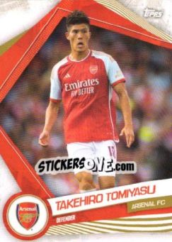 Sticker TAKEHIRO TOMlYASU - Arsenal Team Set 2023-2024 - Topps