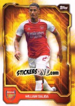 Sticker WILLIAM SALIBA - Arsenal Team Set 2023-2024 - Topps
