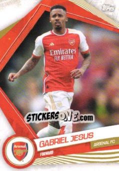 Sticker GABRIEL JESUS - Arsenal Team Set 2023-2024 - Topps