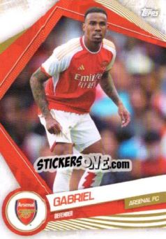 Cromo GABRIEL - Arsenal Team Set 2023-2024 - Topps
