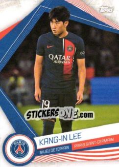 Sticker KANG-IN LEE - Paris-Saint Germain Team Set 2023-2024 - Topps