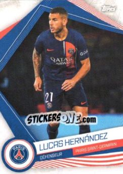 Sticker LUCAS HERNANDEZ - Paris-Saint Germain Team Set 2023-2024 - Topps