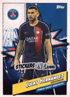 Sticker LUCAS HERNANDEZ - Paris-Saint Germain Team Set 2023-2024 - Topps
