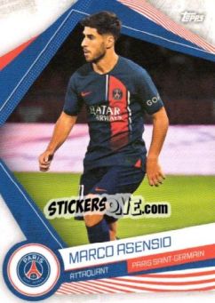 Sticker MARCO ASENSIO - Paris-Saint Germain Team Set 2023-2024 n. PSG-17 - Topps
