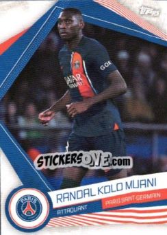 Sticker RANDAL KOLO MUANI - Paris-Saint Germain Team Set 2023-2024 - Topps