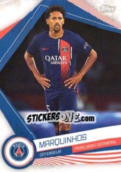 Sticker MARQUINHOS - Paris-Saint Germain Team Set 2023-2024 - Topps