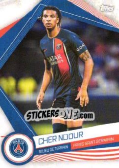 Figurina Cher Ndour - Paris-Saint Germain Team Set 2023-2024 - Topps