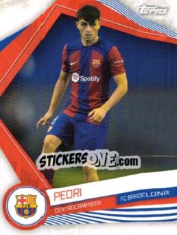 Sticker PEDRI - FC Barcelona Fan Set 2023-2024 n. BAR-13 - Topps
