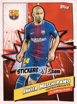 Sticker JAVIER MASCHERANO - FC Barcelona Fan Set 2023-2024 n. BARH-4 - Topps