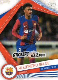 Sticker ALEJANDRO BALDE - FC Barcelona Fan Set 2023-2024 n. BAR-2 - Topps