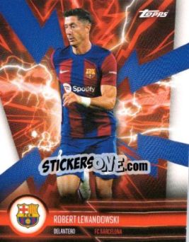 Sticker ROBERT LEWANDOWSKI - FC Barcelona Fan Set 2023-2024 n. BARE-4 - Topps