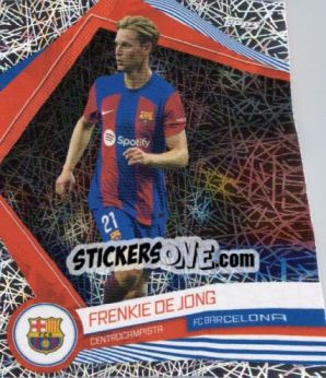 Sticker FRENKIE DE JONG - FC Barcelona Fan Set 2023-2024 n. BAR-9 - Topps
