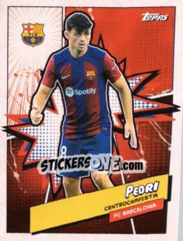 Sticker PEDRI - FC Barcelona Fan Set 2023-2024 n. BARH-6 - Topps