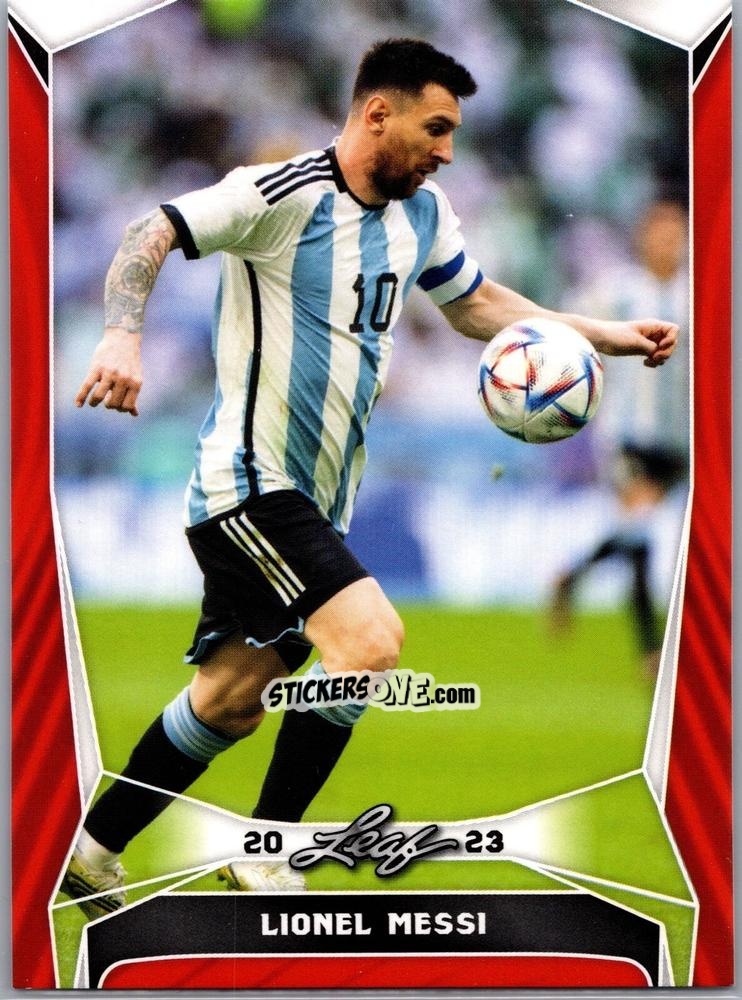 Sticker Lionel Messi - Soccer 2023
 n. B7r - Leaf