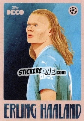 Sticker Erling Haaland - DECO UEFA Club Competitions 2023-2024
 n. 91 - Topps