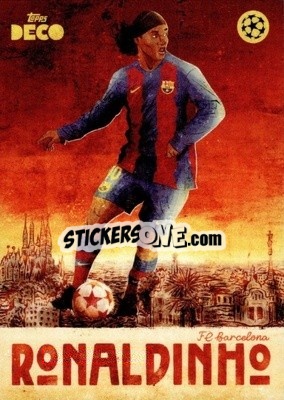Sticker Ronaldinho - DECO UEFA Club Competitions 2023-2024
 n. 93 - Topps