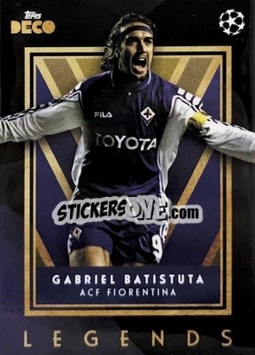 Sticker Gabriel Batistuta - DECO UEFA Club Competitions 2023-2024
 n. 97 - Topps