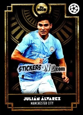 Sticker Julián Álvarez - DECO UEFA Club Competitions 2023-2024
 n. 3 - Topps