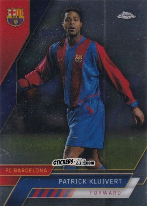 Figurina Patrick Kluivert - Chrome FC Barcelona 2022-2023
 n. 84 - Topps
