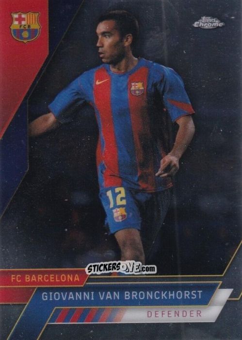 Figurina Giovanni Van Bronckhorst - Chrome FC Barcelona 2022-2023
 n. 86 - Topps