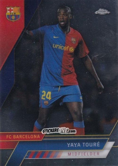 Sticker Yaya Touré - Chrome FC Barcelona 2022-2023
 n. 87 - Topps