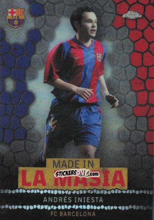 Cromo Andrés Iniesta - Chrome FC Barcelona 2022-2023
 n. LA-4 - Topps
