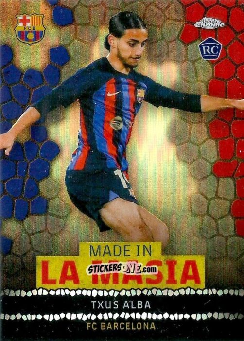 Figurina Txus Alba - Chrome FC Barcelona 2022-2023
 n. LA-14 - Topps